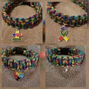 Autism awareness paracord bracelets